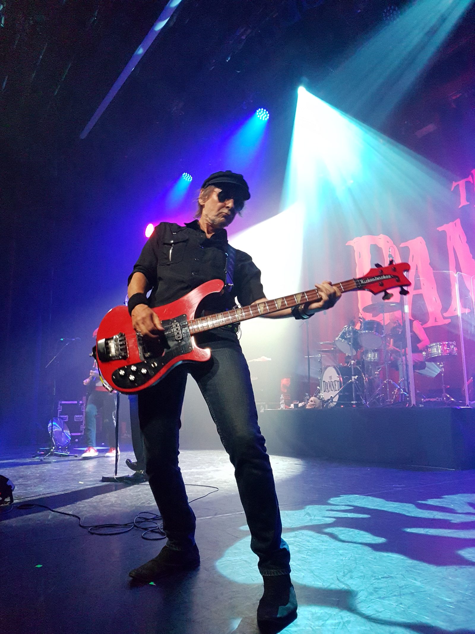 Paul Gray and his red Rickenbacker
