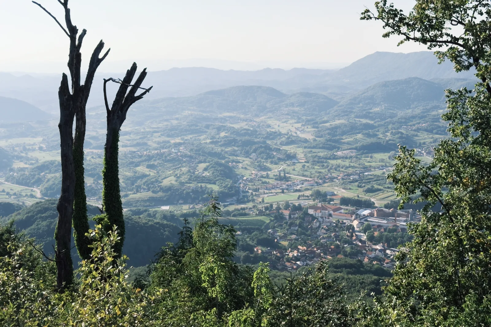 Looking down on Lepoglava